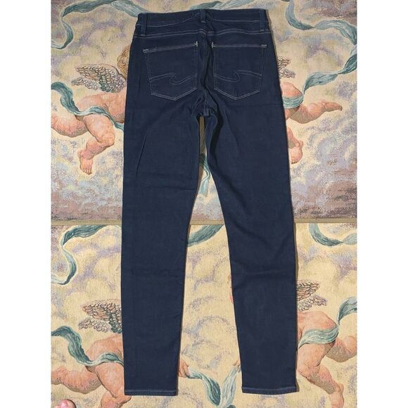 SILVER JEANS Dark Wash Skinny Jeans Size 27/27 - Picture 4 of 15